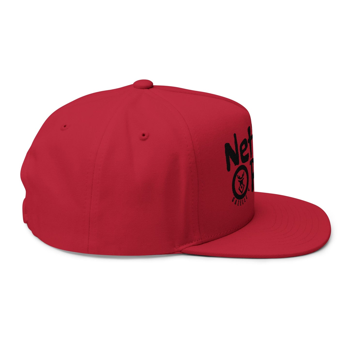 Gazelle V 'Netball Punk' Flat Bill Cap – Embroidered Premium Sports Cap