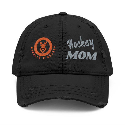 Gazelle V Hockey "Hockey Mom" Distressed Embroidered Cap