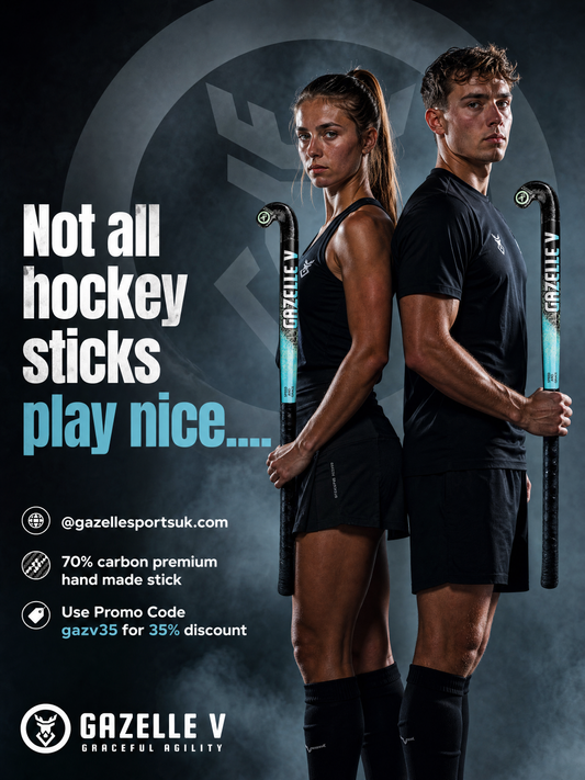 Gazelle V Hockey Stick 70% Carbon. Hand Made