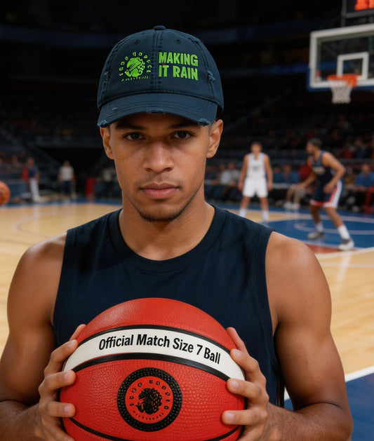 Frog Hopper Basketball 'Making It Rain' Baseball Cap
