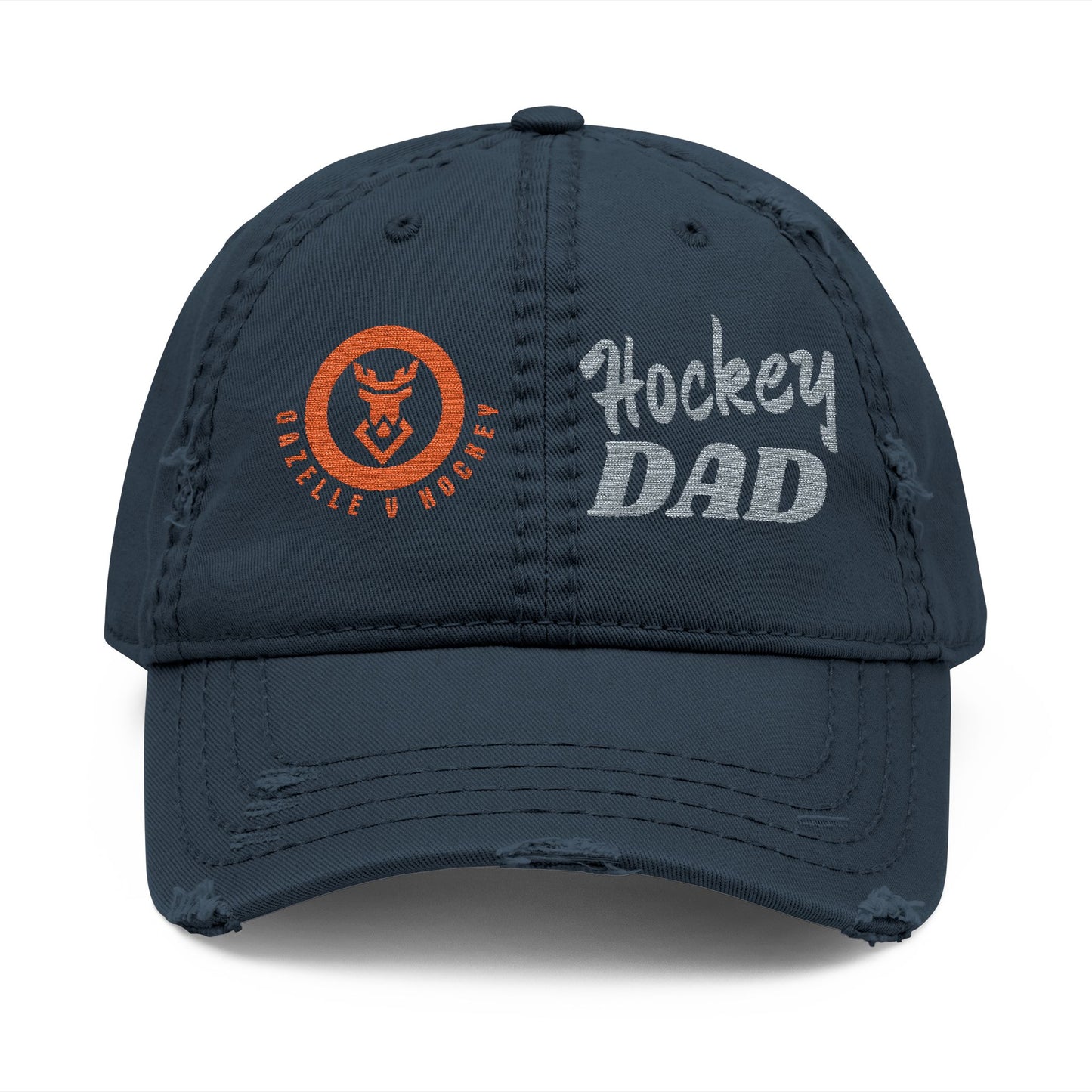 Gazelle V Hockey "Hockey Dad" Distressed Embroidered Cap