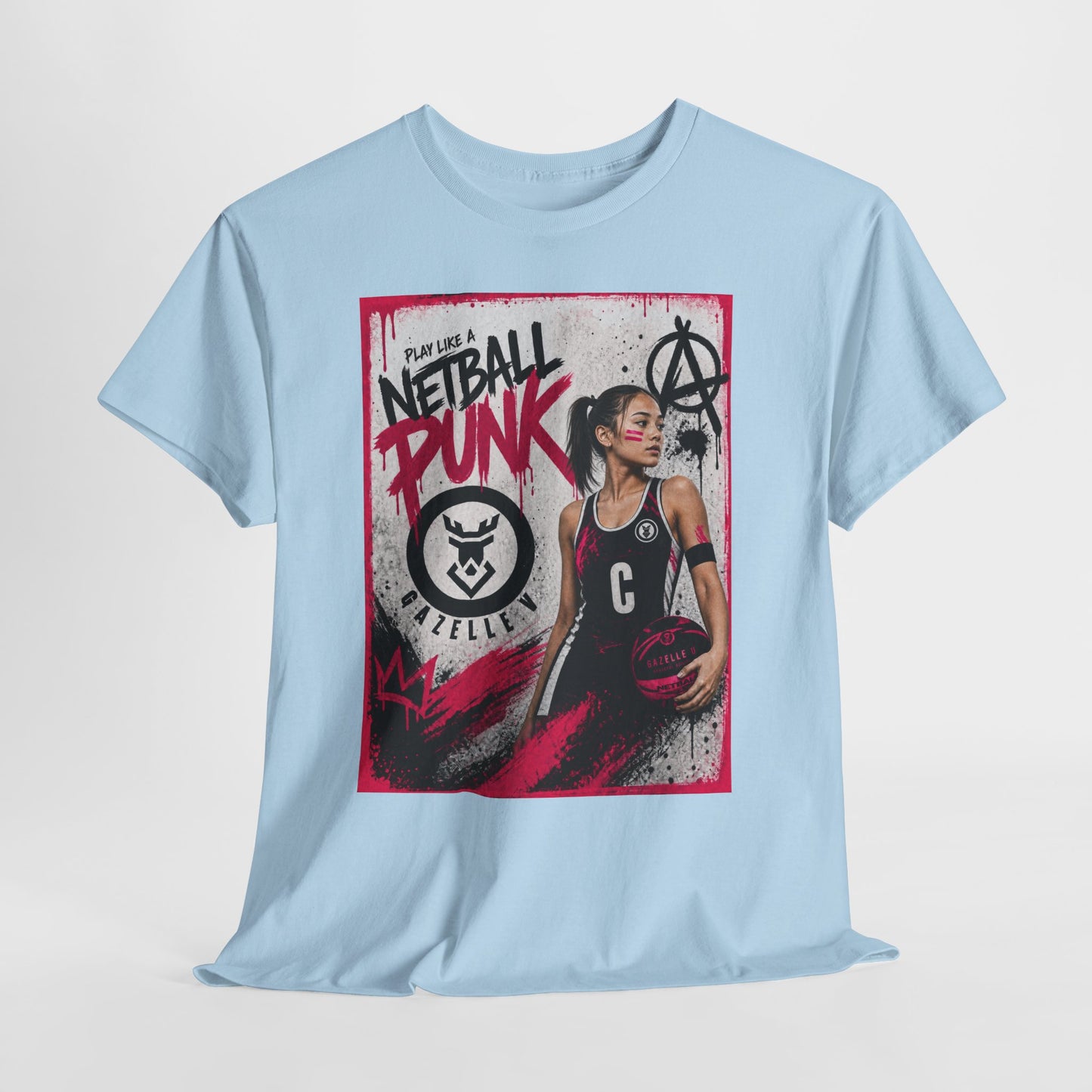 'C Netball Punk' Limited Edition T-Shirt. PERSONALISATION AVAILABLE