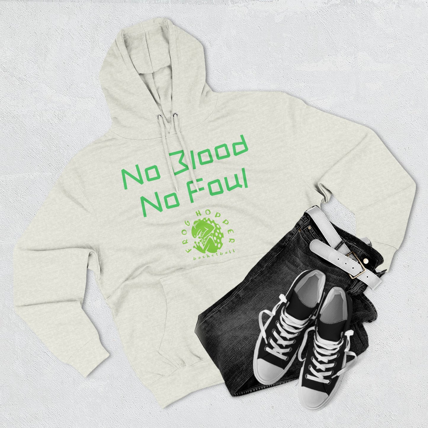Frog Hopper Basketball "No Blood. No Foul" Sports Hoodie