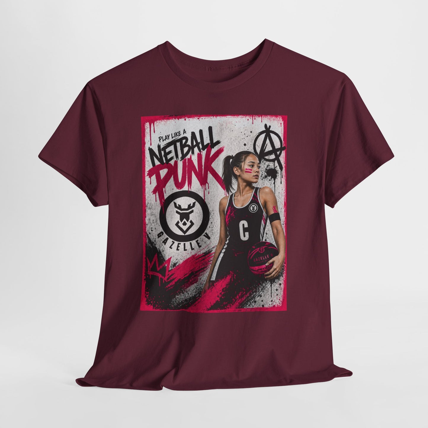 'C Netball Punk' Limited Edition T-Shirt. PERSONALISATION AVAILABLE