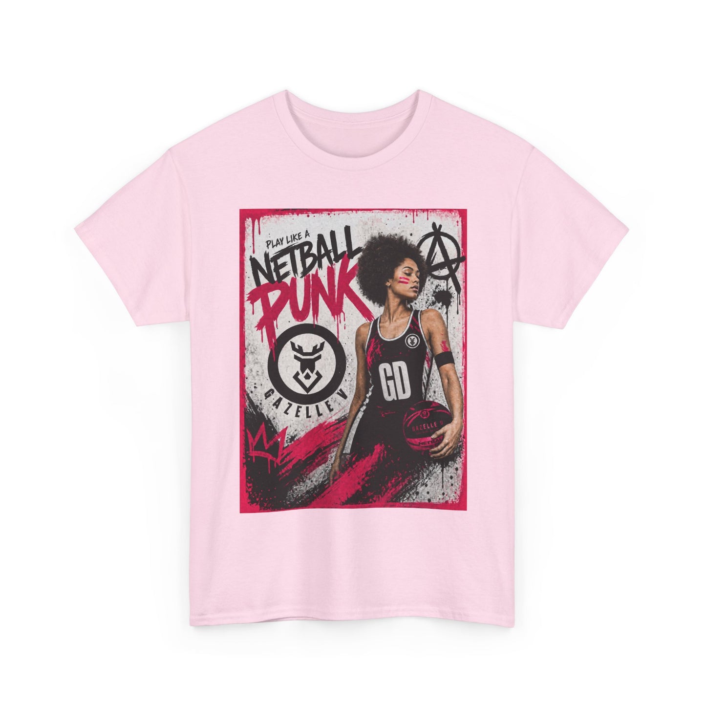 'GD Netball Punk' Limited Edition T-Shirt. PERSONALISATION AVAILABLE
