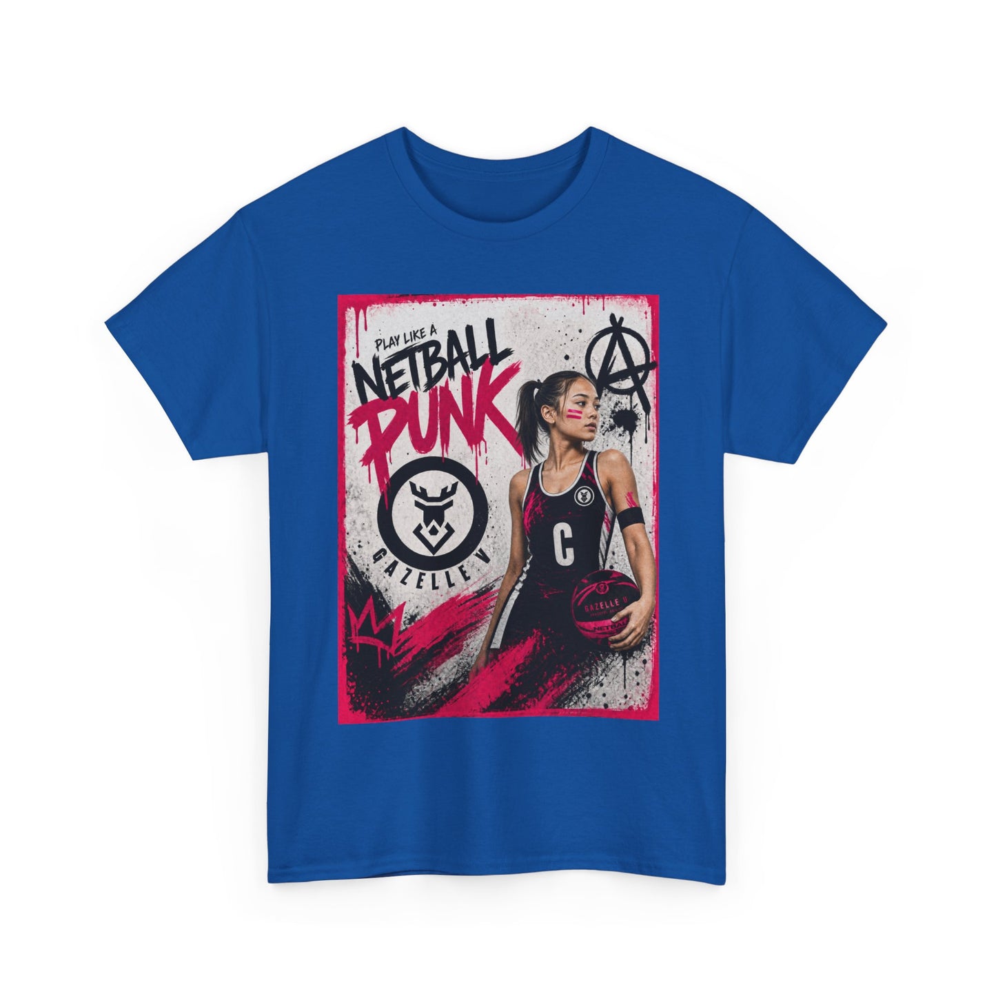 'C Netball Punk' Limited Edition T-Shirt. PERSONALISATION AVAILABLE
