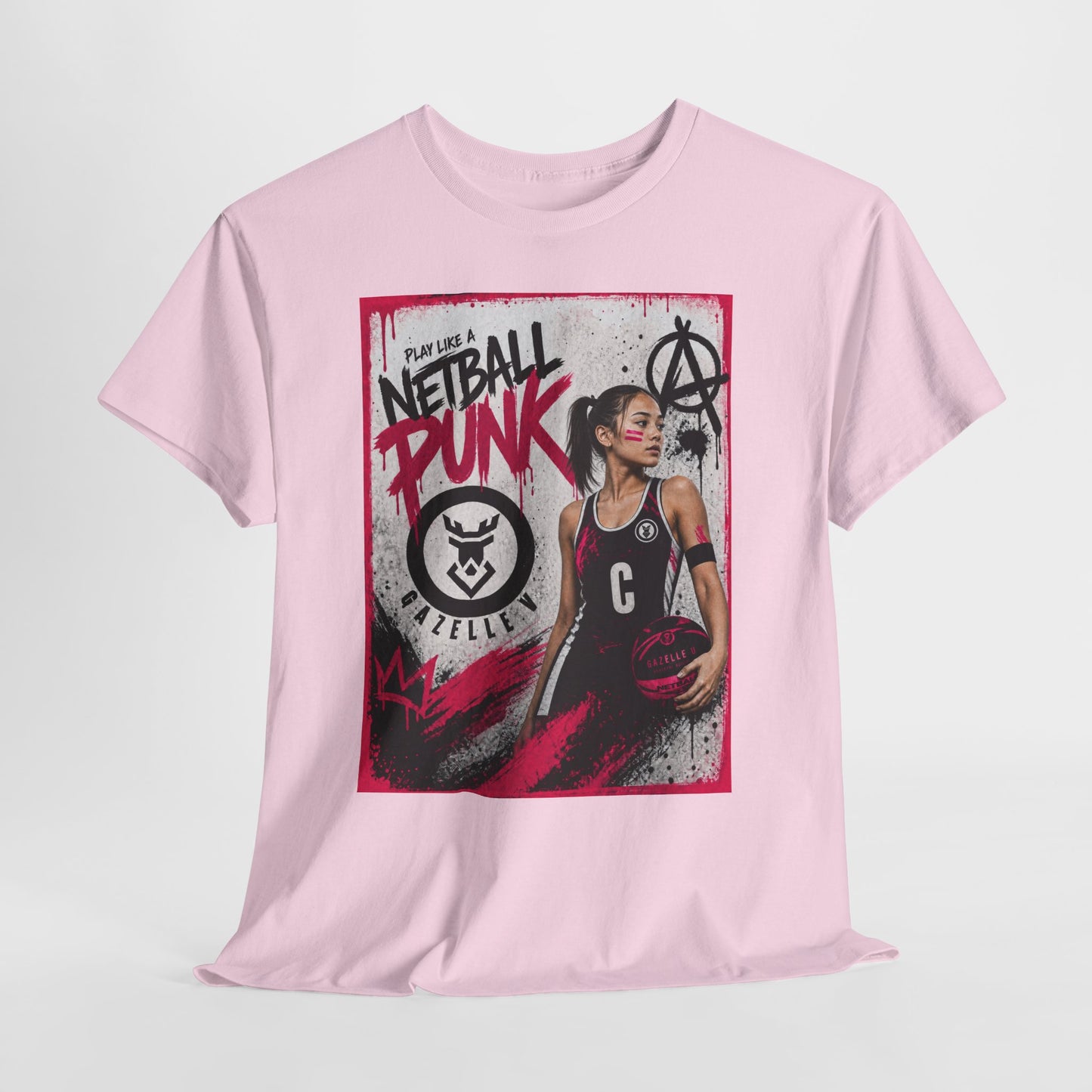 'C Netball Punk' Limited Edition T-Shirt. PERSONALISATION AVAILABLE