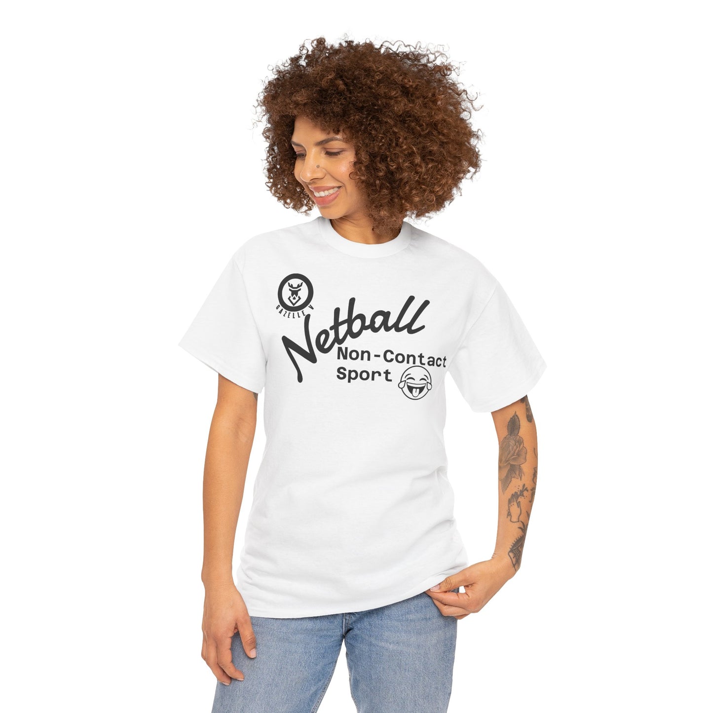 Gazelle V 'Netball. Non-Contact Sport...' t-shirt