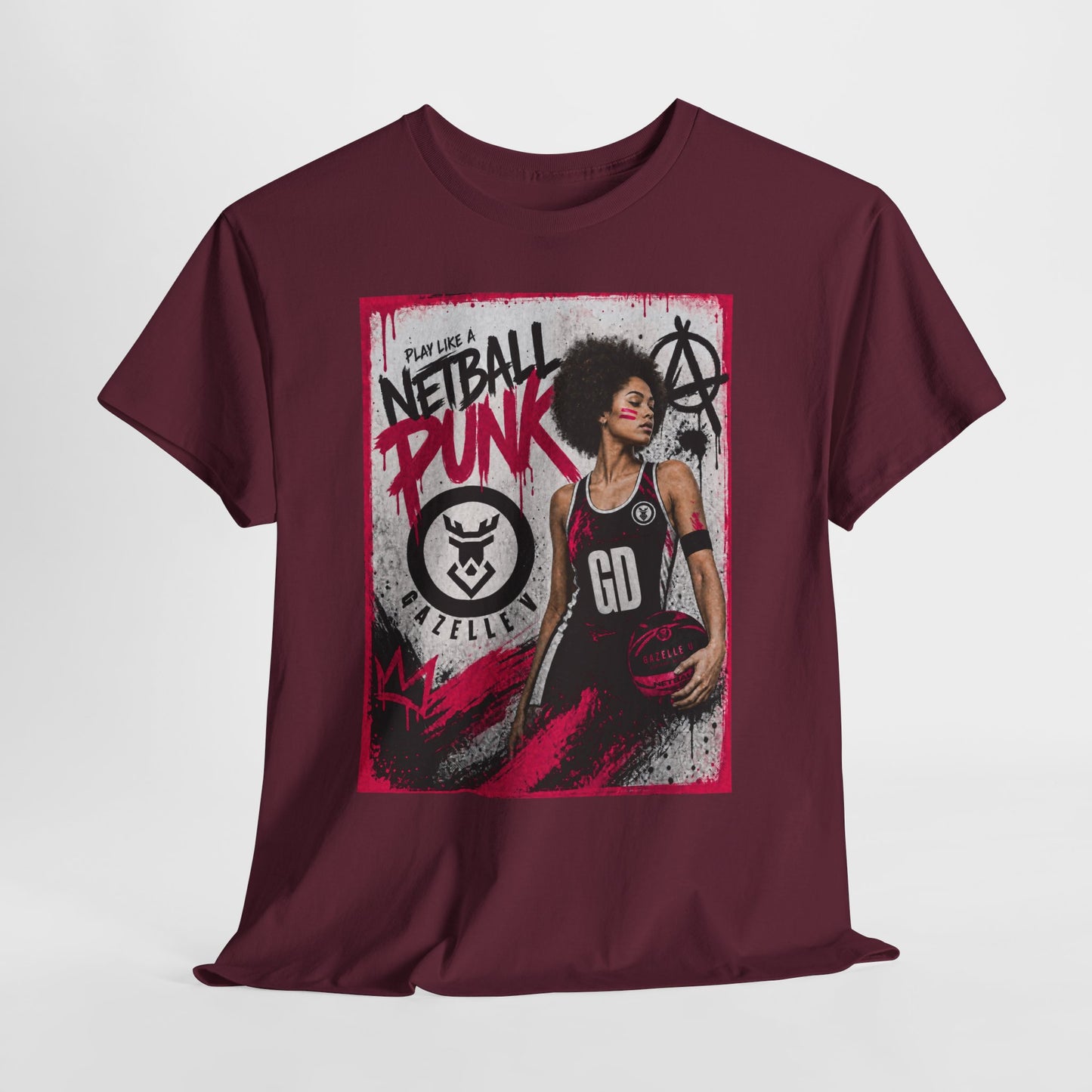 'GD Netball Punk' Limited Edition T-Shirt. PERSONALISATION AVAILABLE