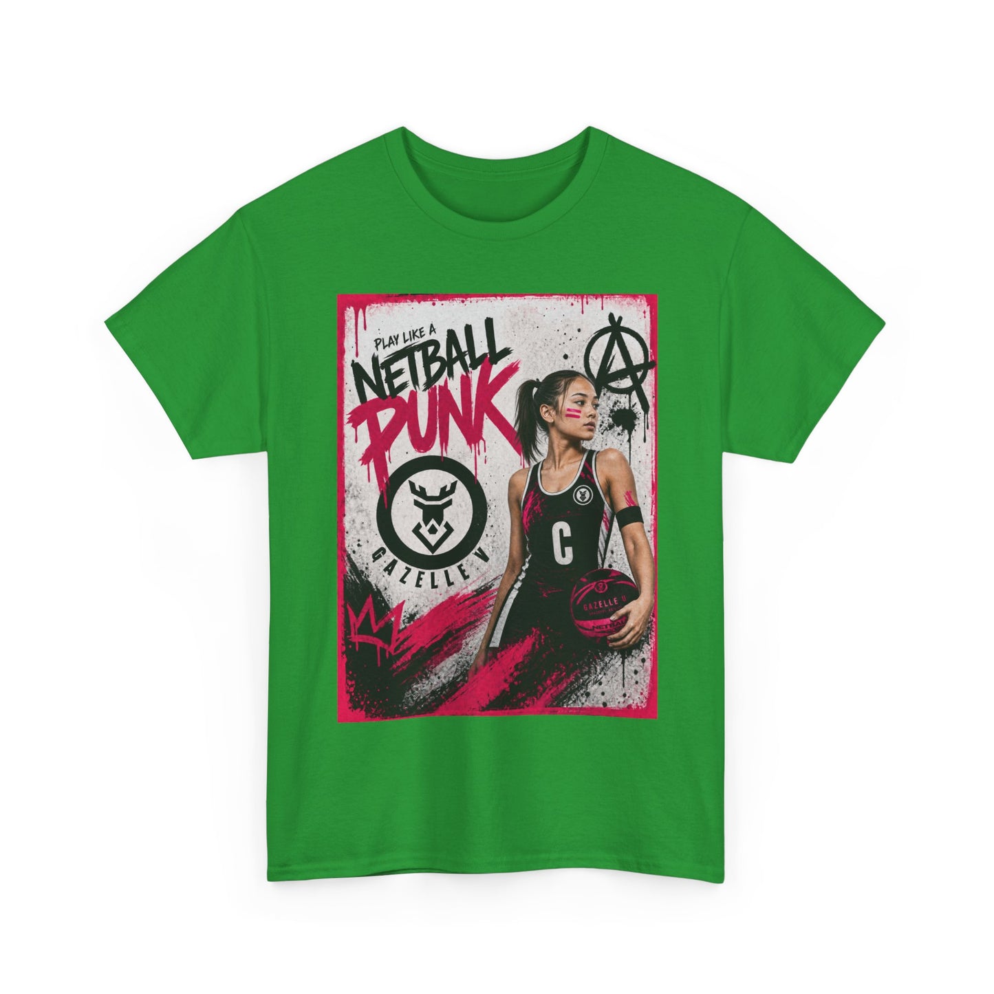 'C Netball Punk' Limited Edition T-Shirt. PERSONALISATION AVAILABLE
