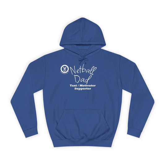 Gazelle V 'Netball Dad Taxi Motivator Supporter' Netball Hoodie