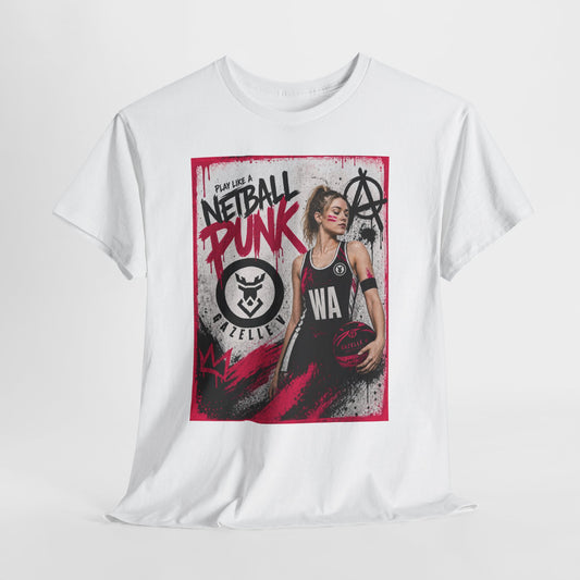 'WA Netball Punk' Limited Edition T-Shirt. PERSONALISATION AVAILABLE