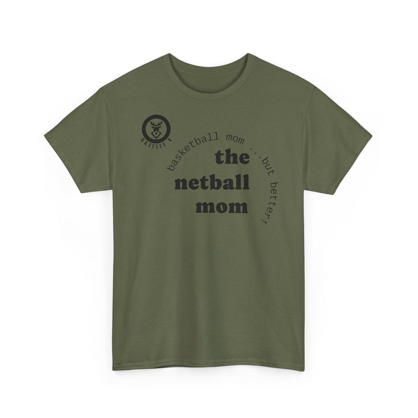 Gazelle 'the netball mum' t-shirt with Gazelle V Logo