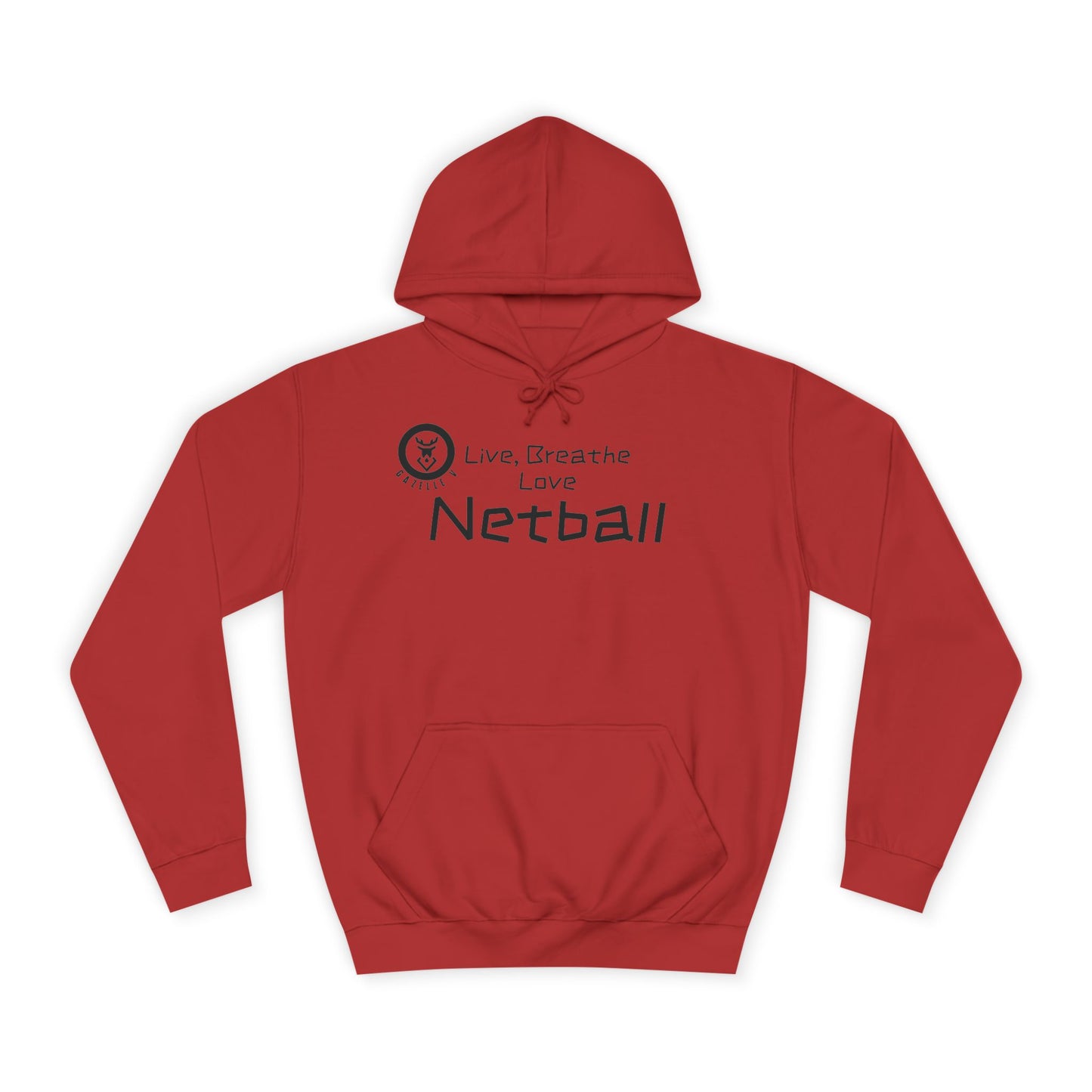 Gazelle V “Netball Live, Breathe, Love” Hoodie. Personalisation Available
