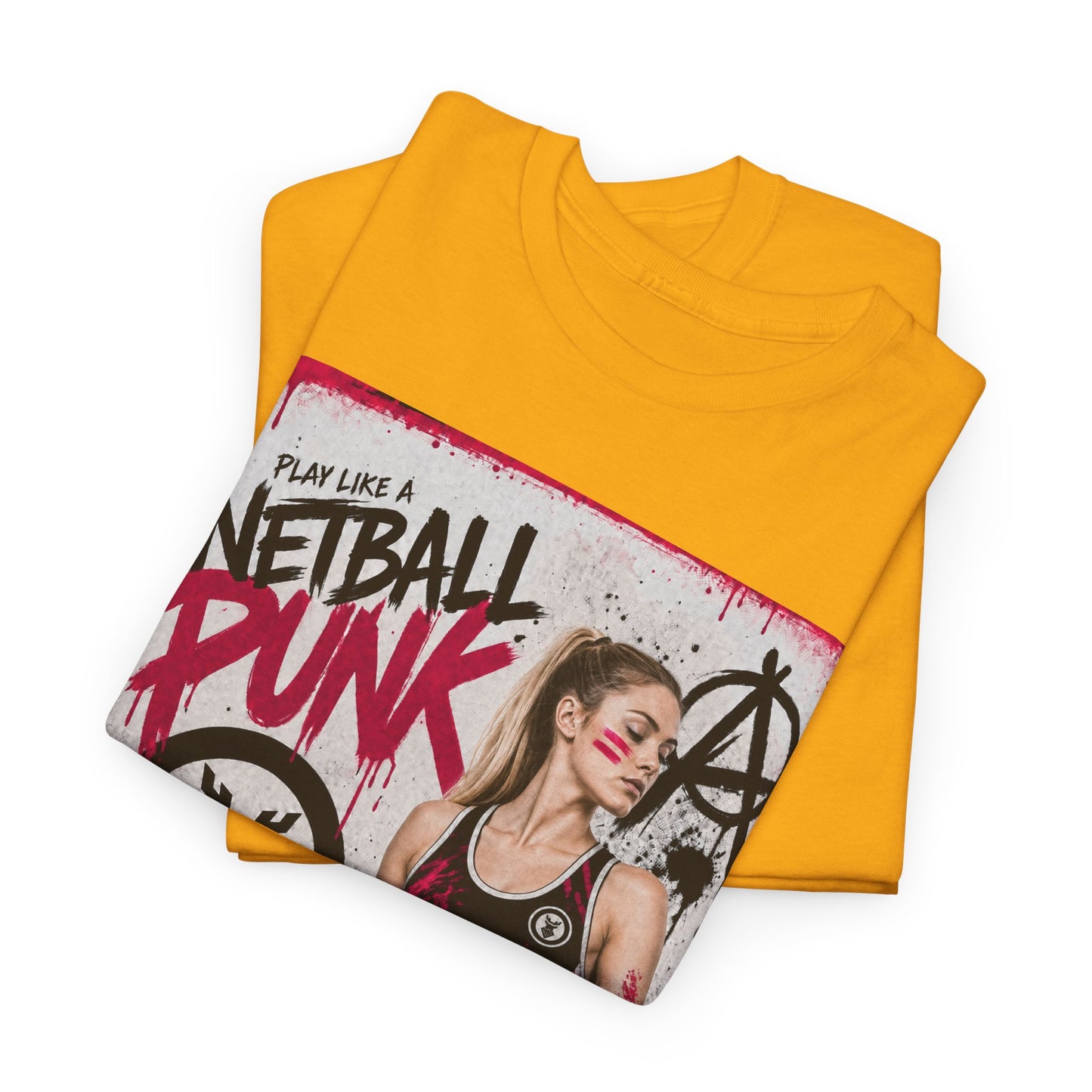 'GK Netball Punk' Limited Edition T-Shirt. PERSONALISATION AVAILABLE