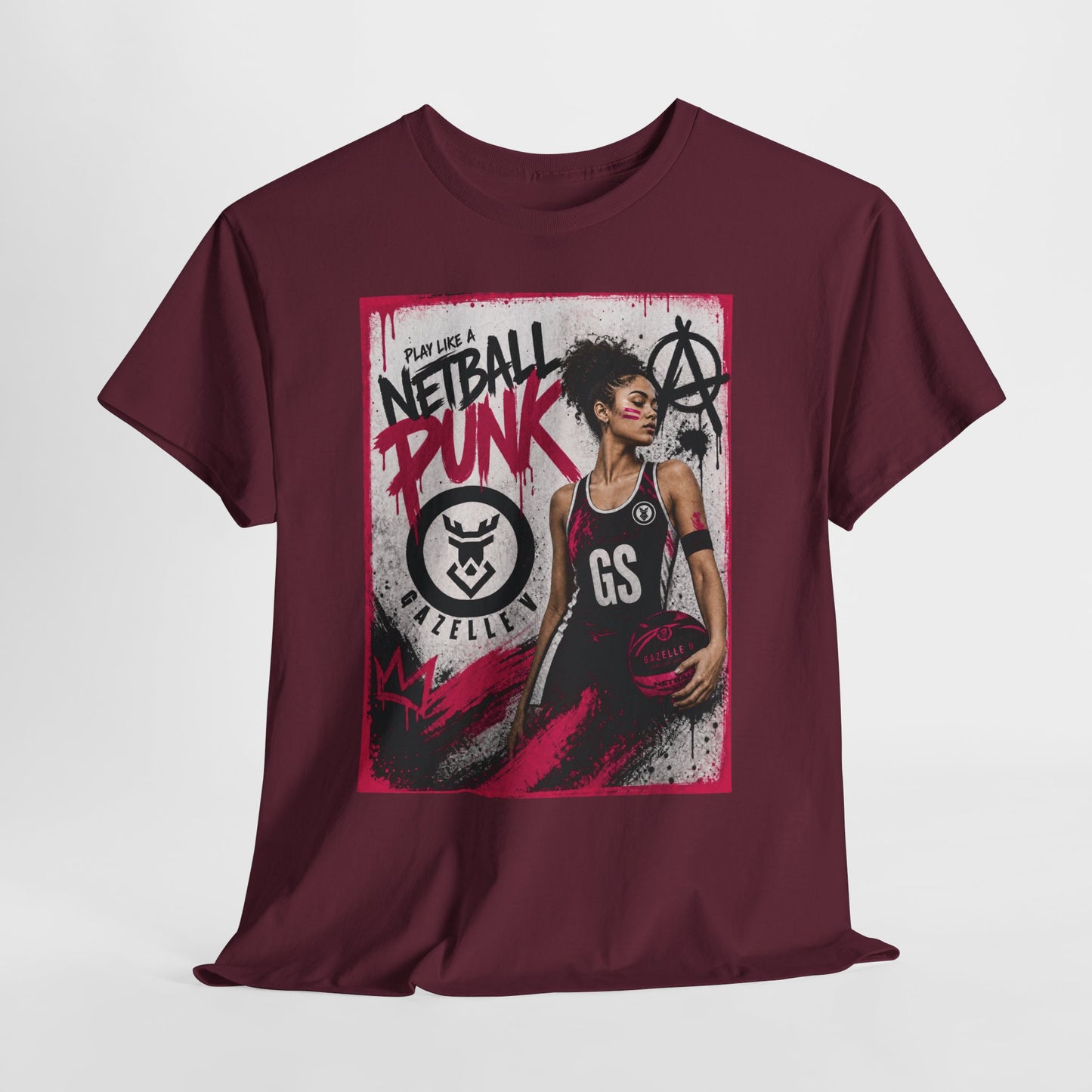 'GS Netball Punk' Limited Edition T-Shirt. PERSONALISATION AVAILABLE