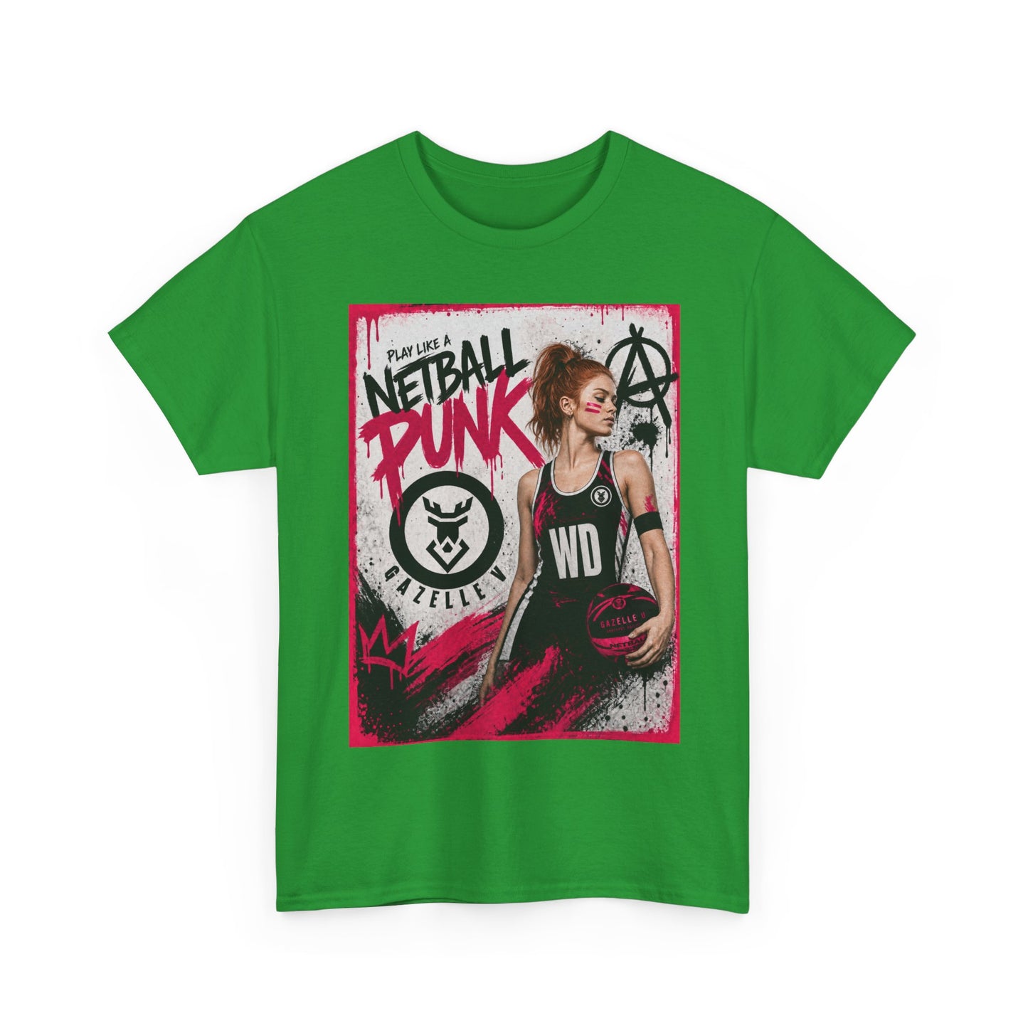 'WD Netball Punk' Limited Edition T-Shirt. PERSONALISATION AVAILABLE