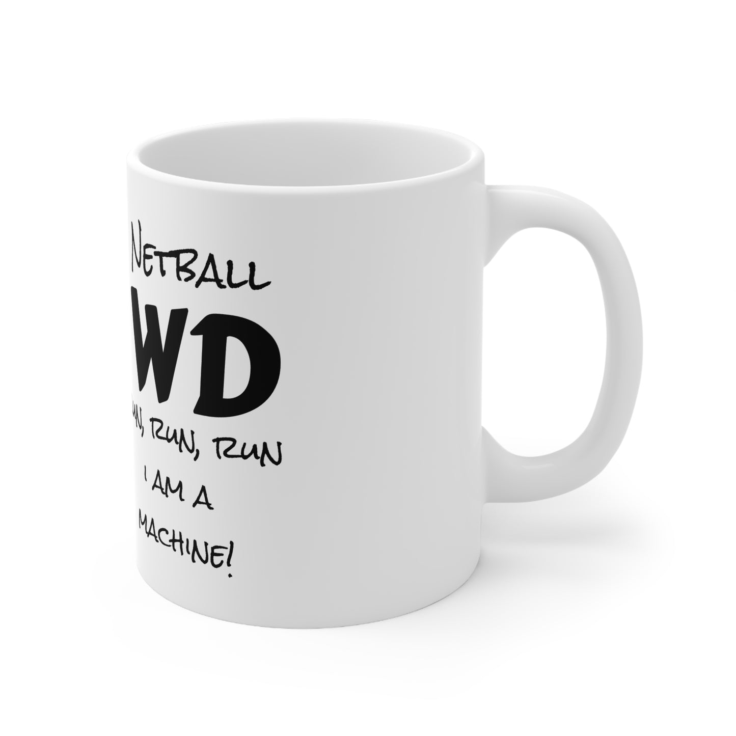 Gazelle 'Netball WD - Run, Run, Run...I Am A Machine!' coffee mug