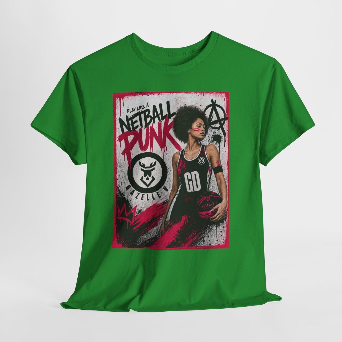 'GD Netball Punk' Limited Edition T-Shirt. PERSONALISATION AVAILABLE