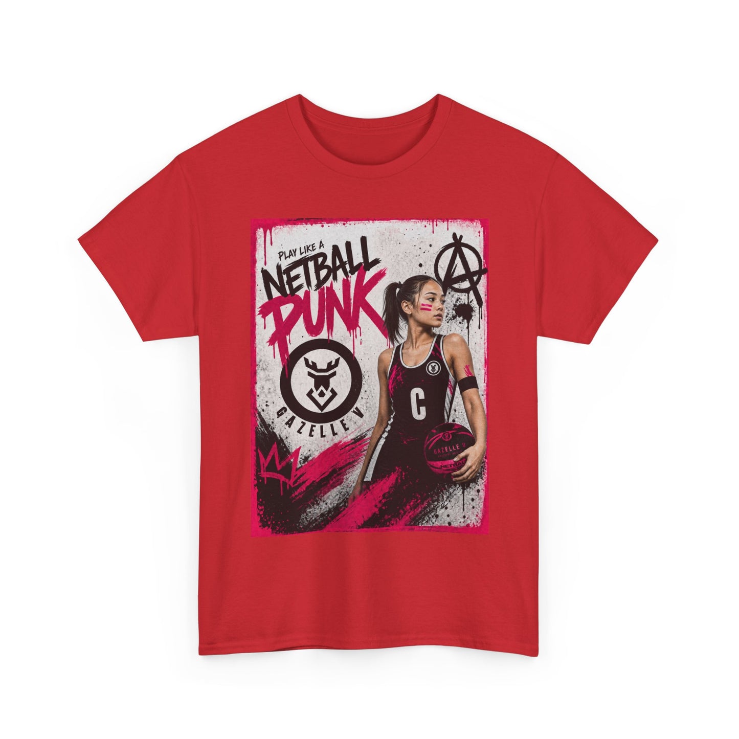 'C Netball Punk' Limited Edition T-Shirt. PERSONALISATION AVAILABLE