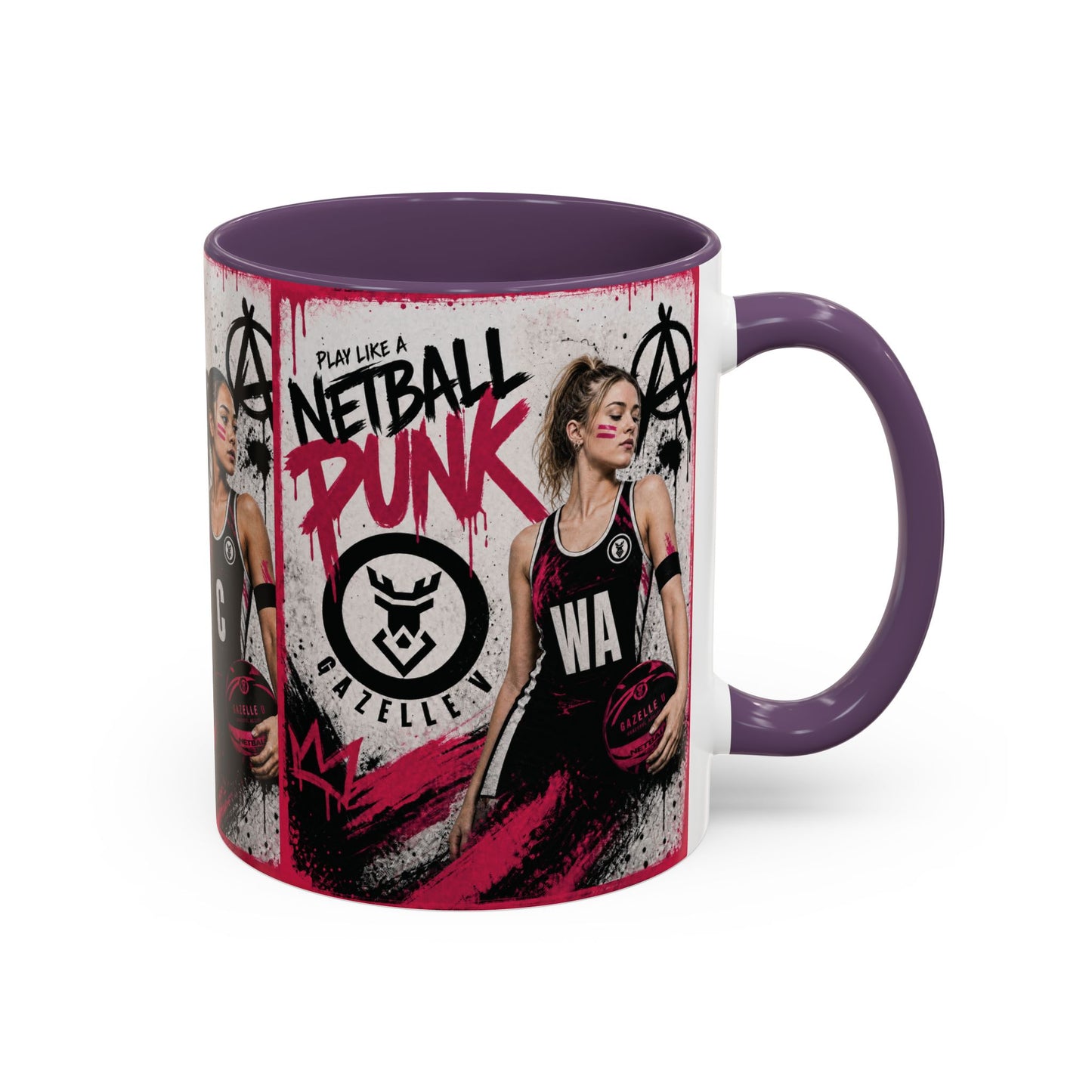 Netball Punk Mid Court (WD/C/WA) Coffee Mug