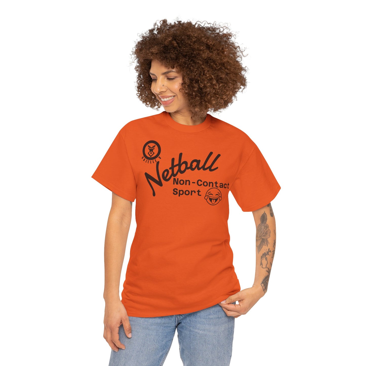Gazelle V 'Netball. Non-Contact Sport...' t-shirt