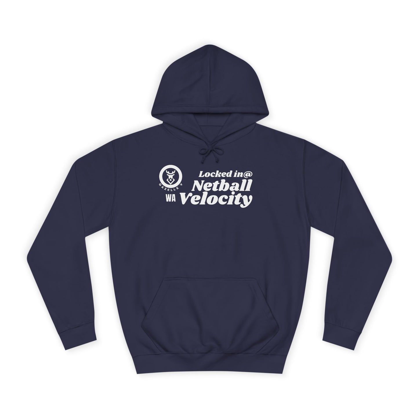'Gazelle WA (Wing Attack) Locked In@ Netball Velocity' Hoodie