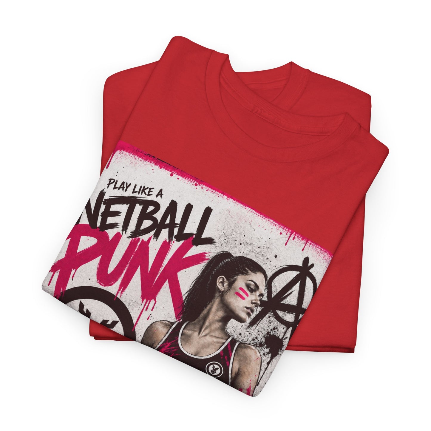 'GA Netball Punk' Limited Edition T-Shirt. PERSONALISATION AVAILABLE