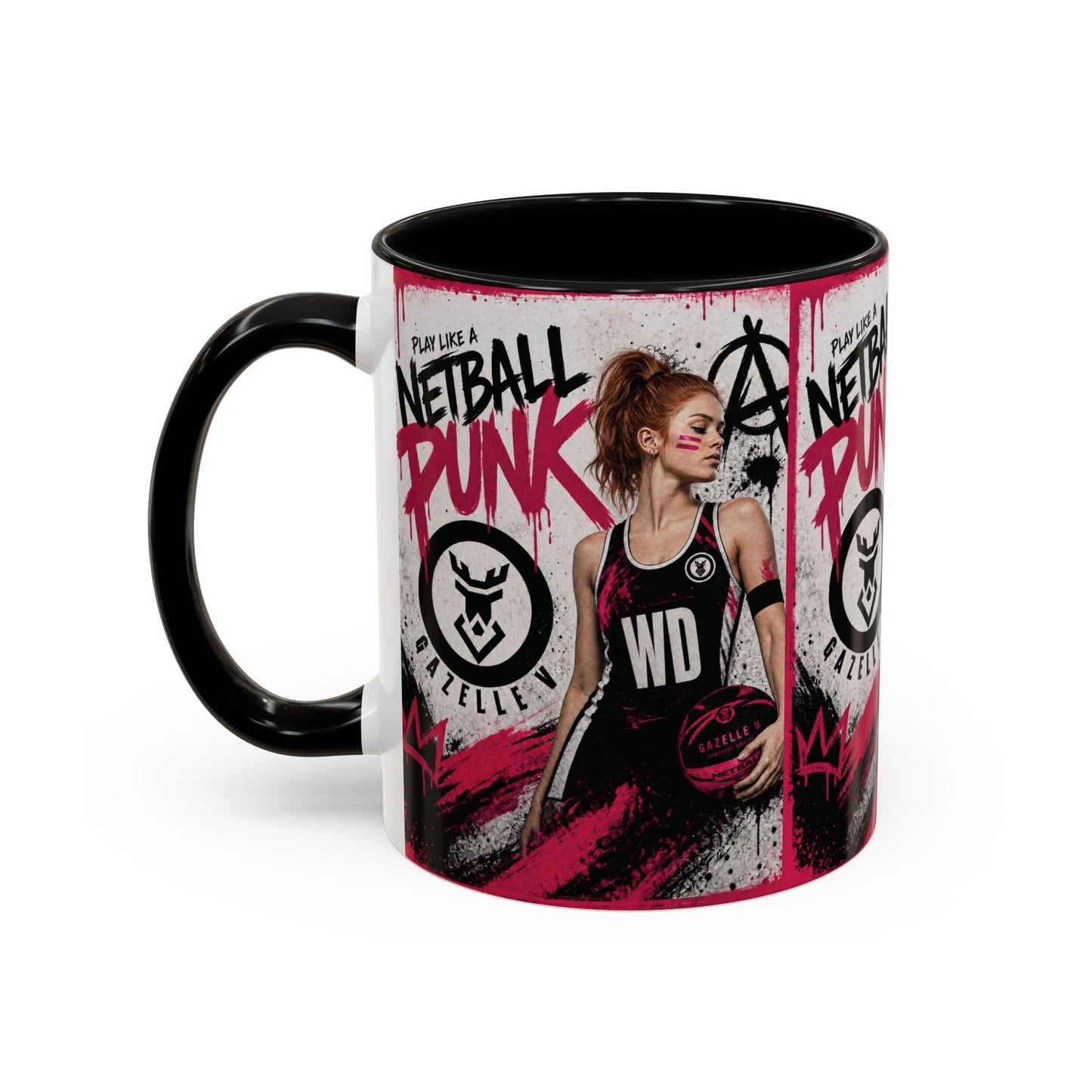 Netball Punk Mid Court (WD/C/WA) Coffee Mug