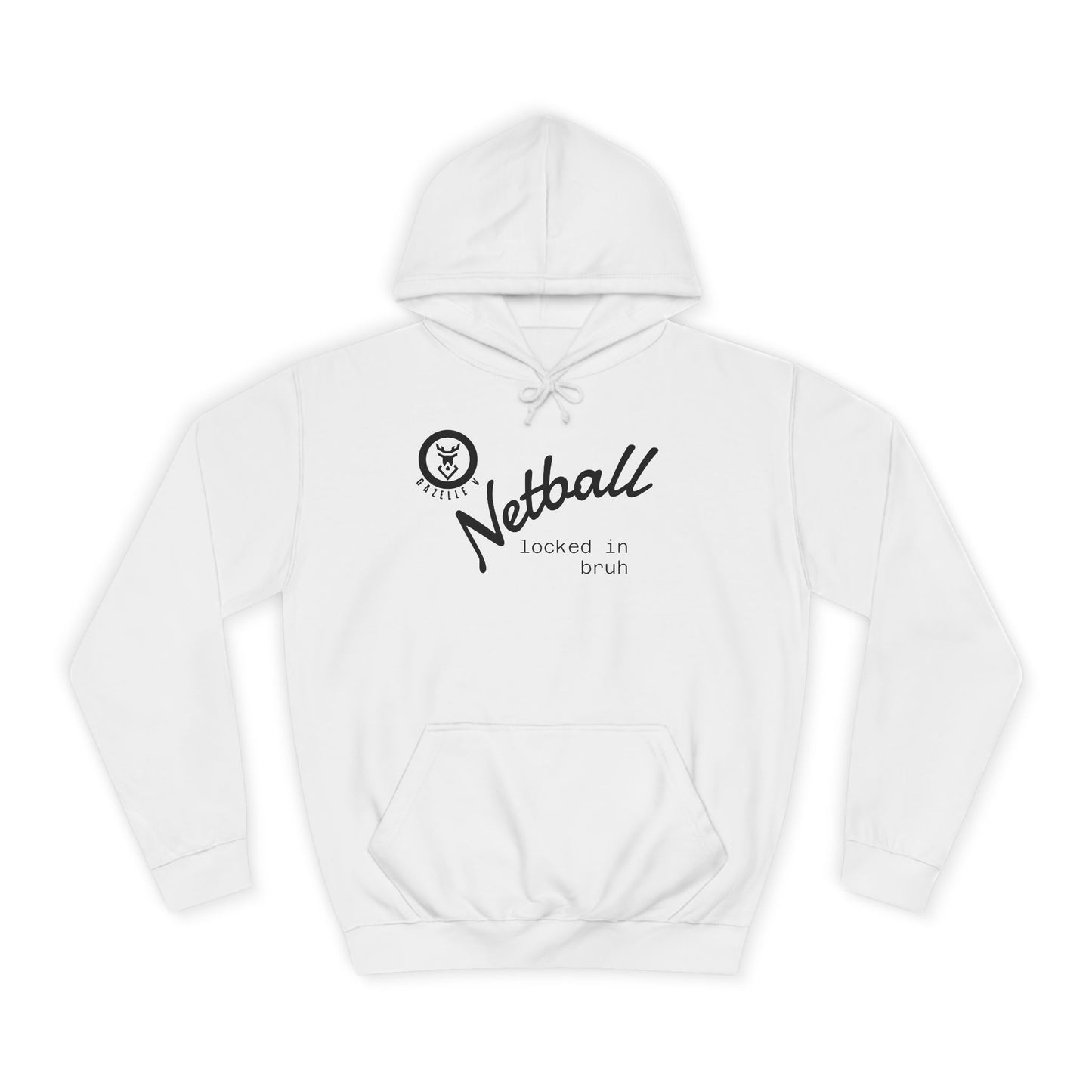 Gazelle V 'locked in bruh' netball hoodie