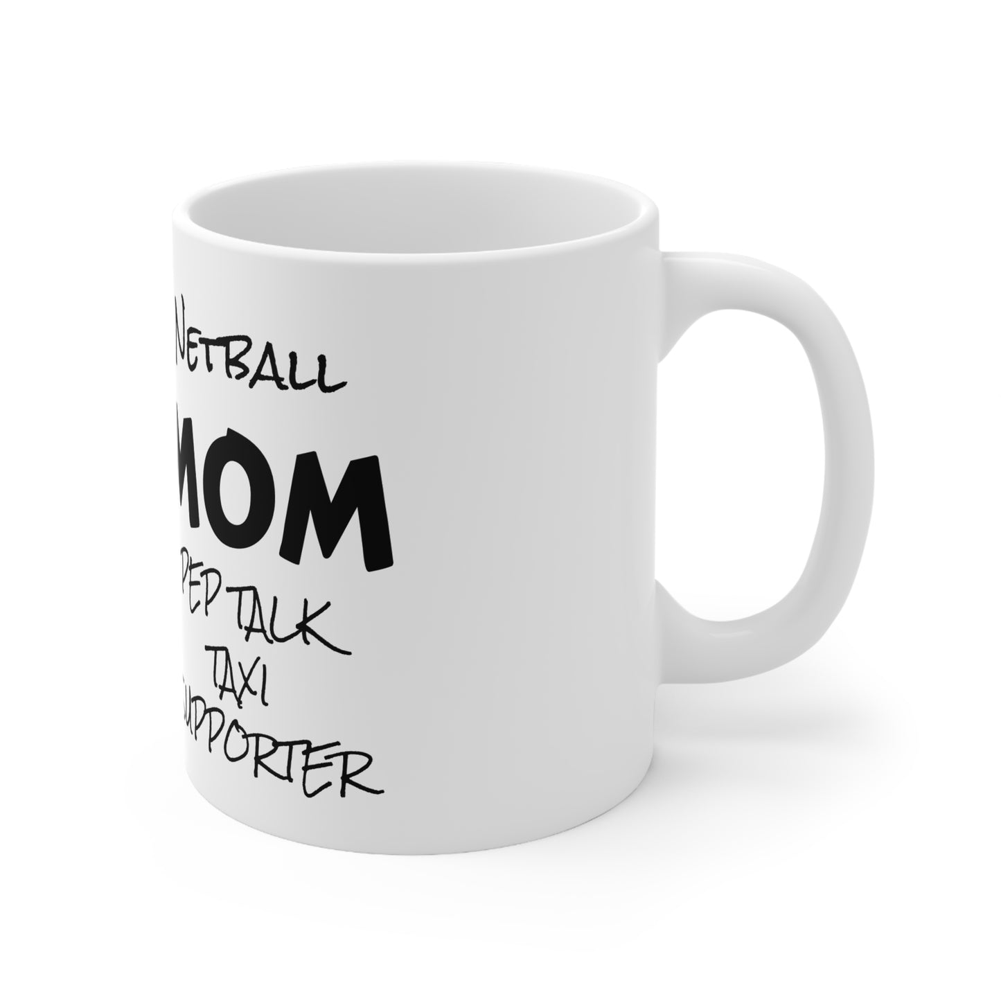 Copy of Gazelle 'Netball MOM - Pep Talk, Taxi, Supporter' coffee mug