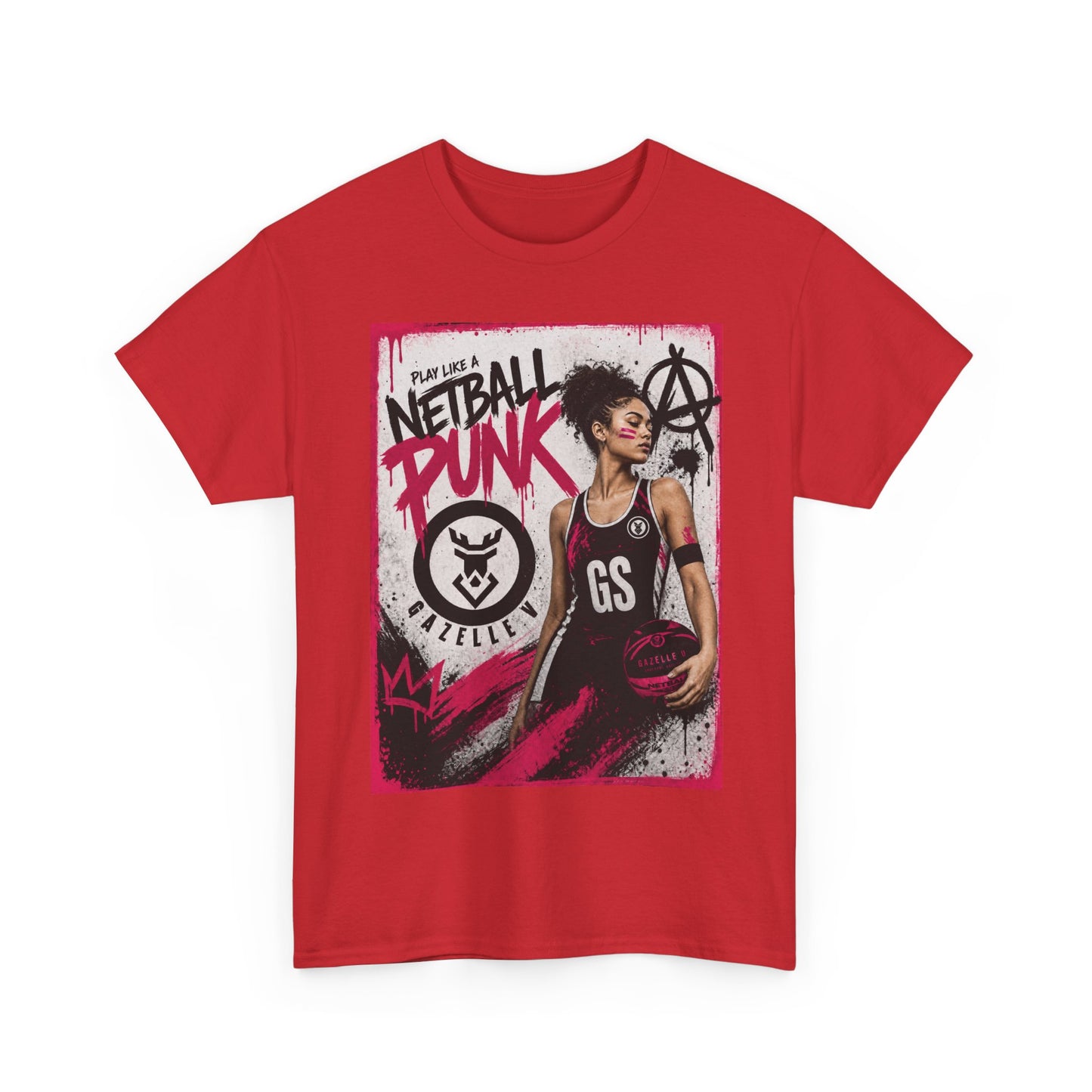 'GS Netball Punk' Limited Edition T-Shirt. PERSONALISATION AVAILABLE