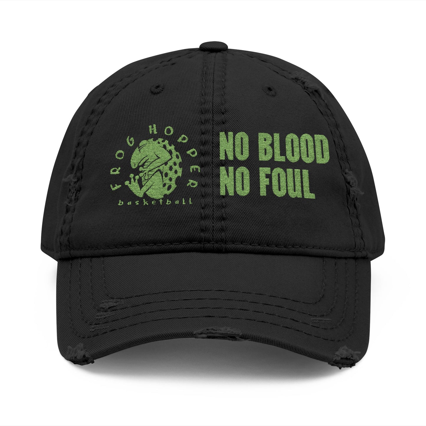 Frog Hopper Basketball 'No Blood No Foul' Baseball Cap