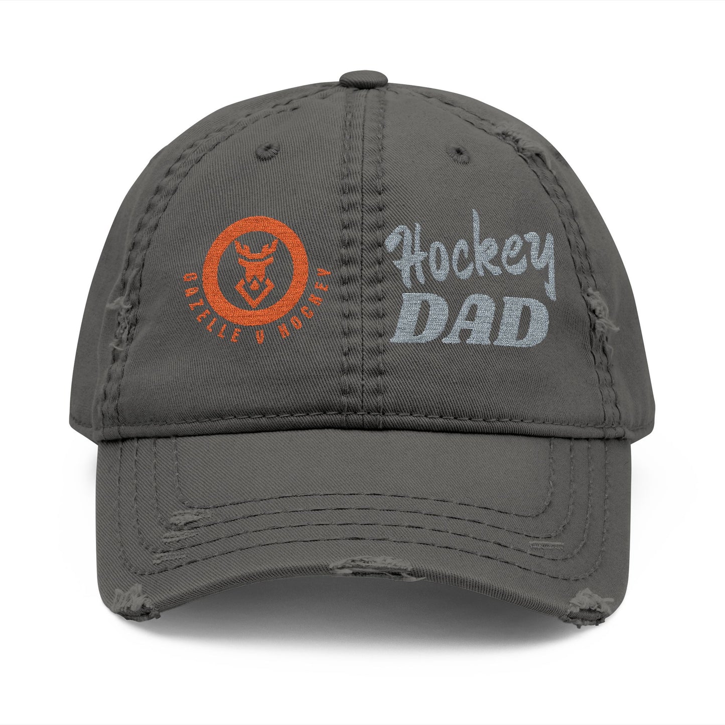 Gazelle V Hockey "Hockey Dad" Distressed Embroidered Cap