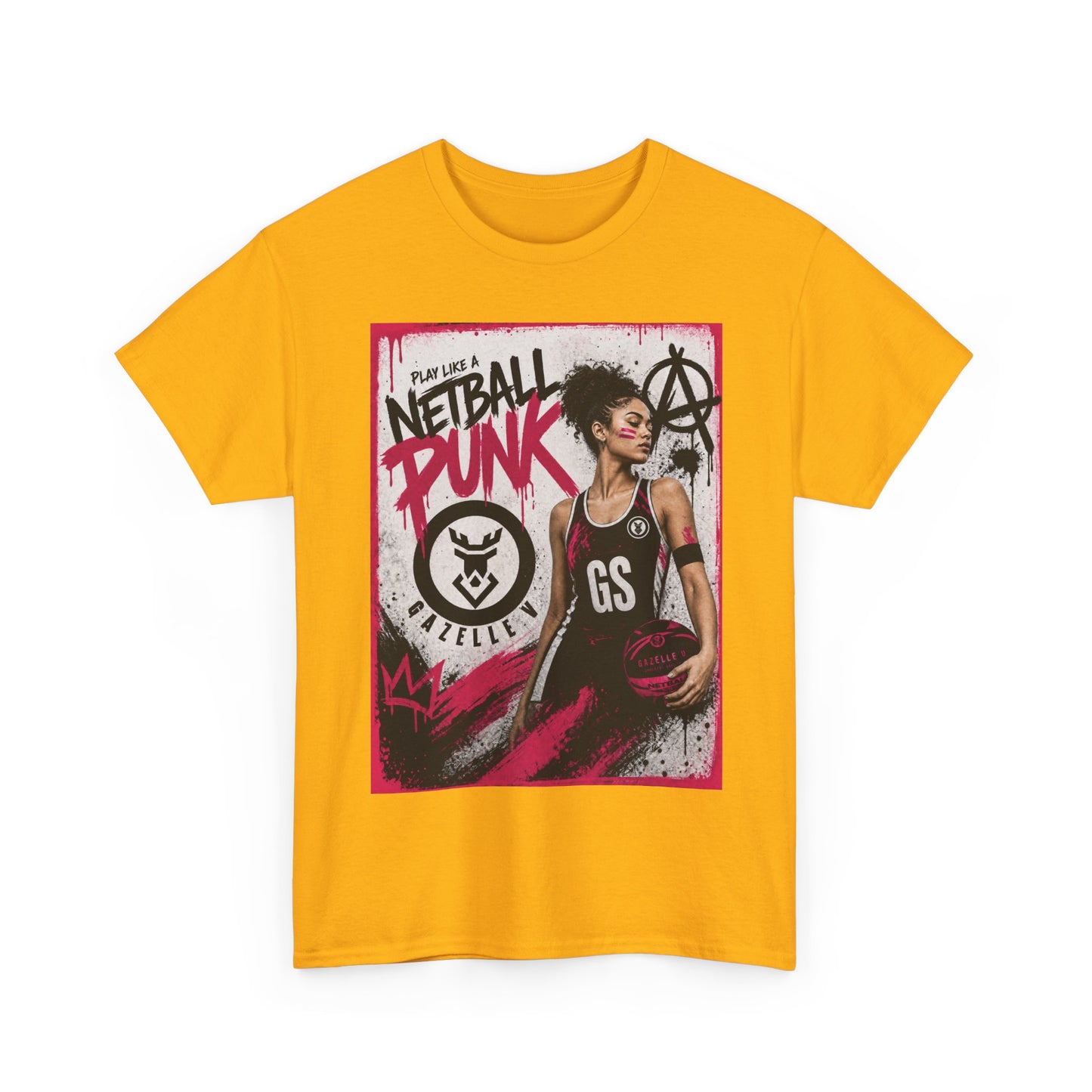 'GS Netball Punk' Limited Edition T-Shirt. PERSONALISATION AVAILABLE