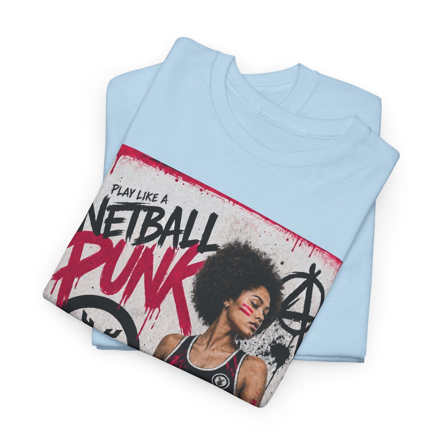 'GD Netball Punk' Limited Edition T-Shirt. PERSONALISATION AVAILABLE