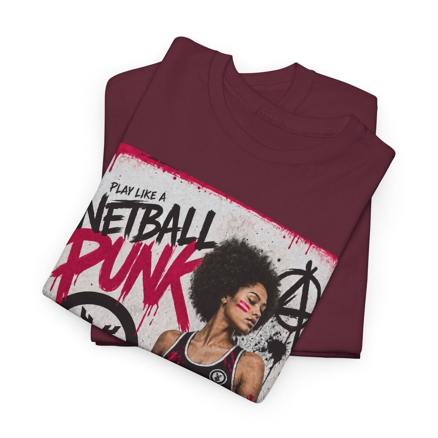 'GD Netball Punk' Limited Edition T-Shirt. PERSONALISATION AVAILABLE