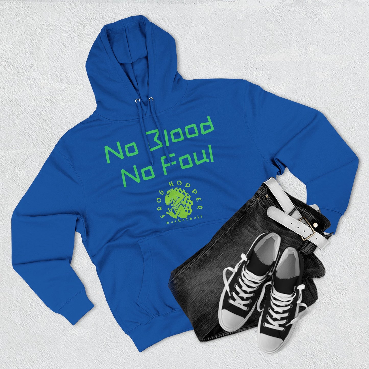Frog Hopper Basketball "No Blood. No Foul" Sports Hoodie
