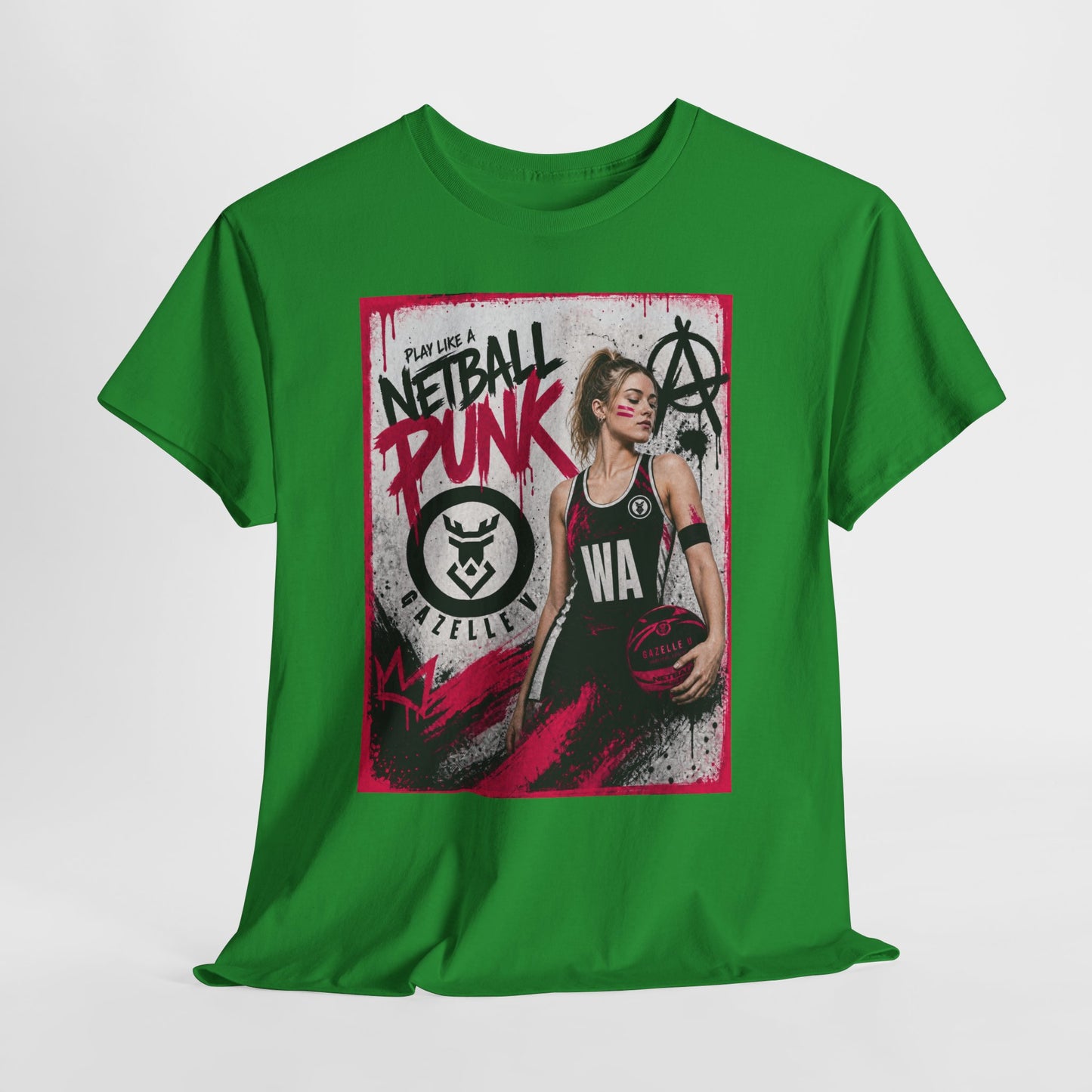 'WA Netball Punk' Limited Edition T-Shirt. PERSONALISATION AVAILABLE
