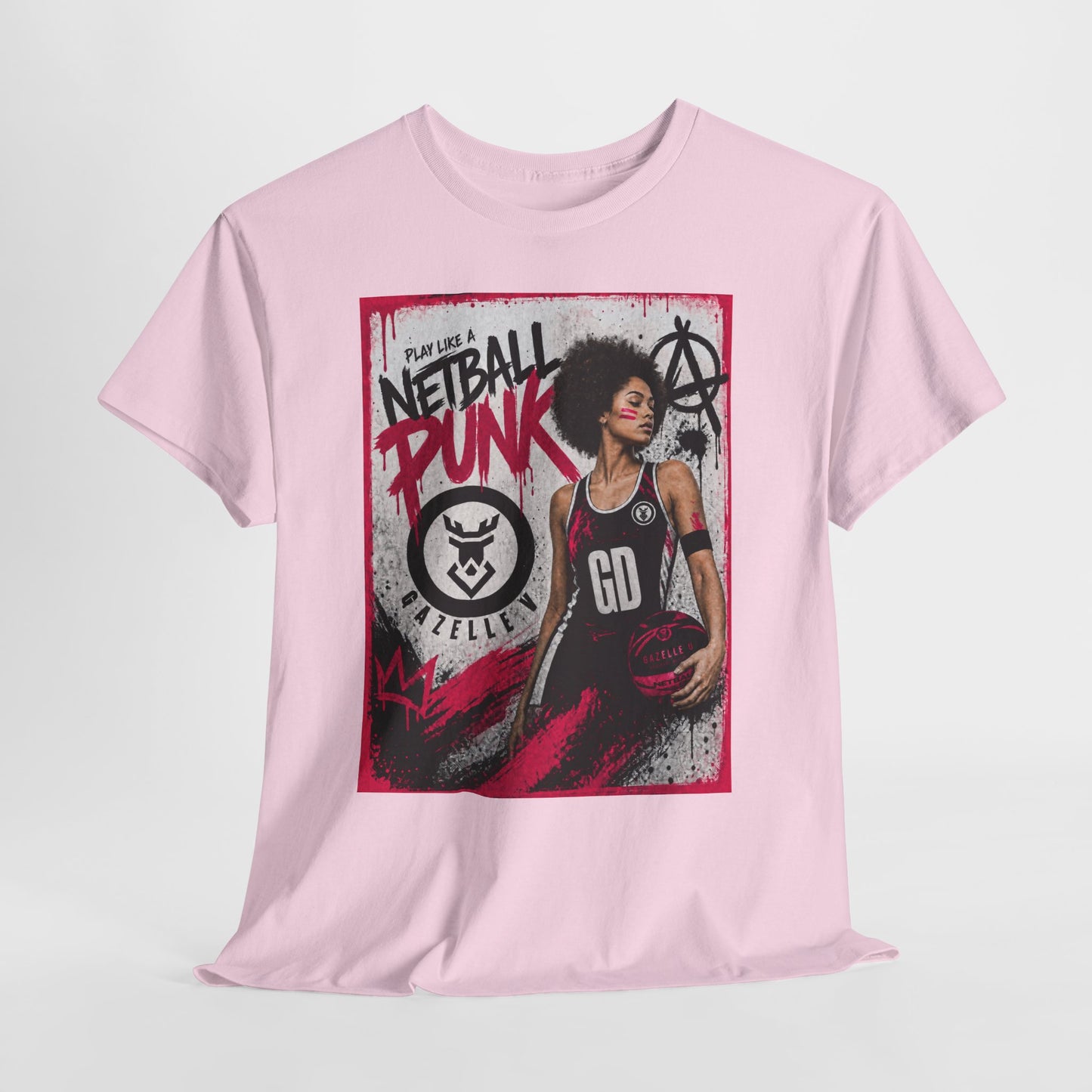 'GD Netball Punk' Limited Edition T-Shirt. PERSONALISATION AVAILABLE