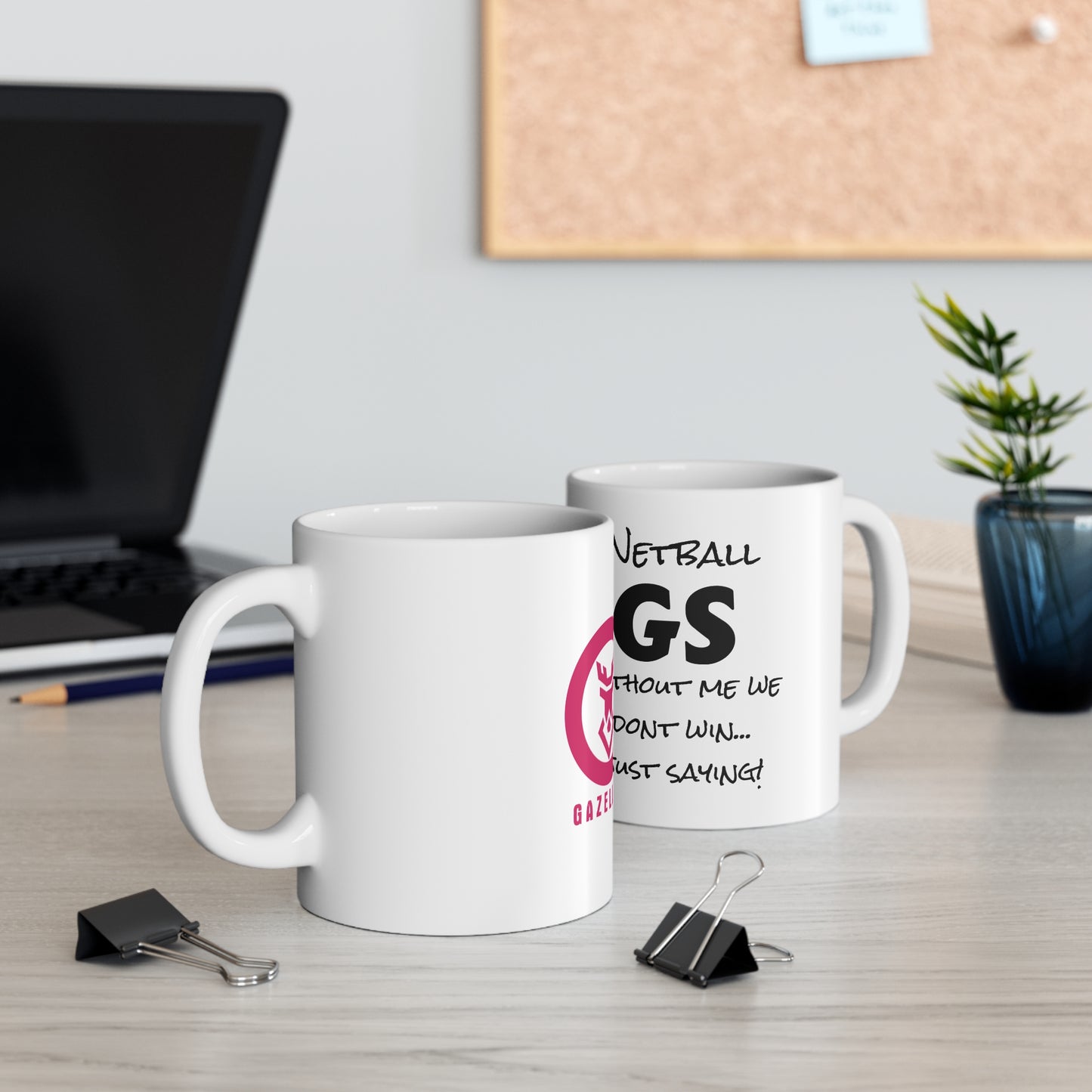 Gazelle 'Netball GS' coffee mug