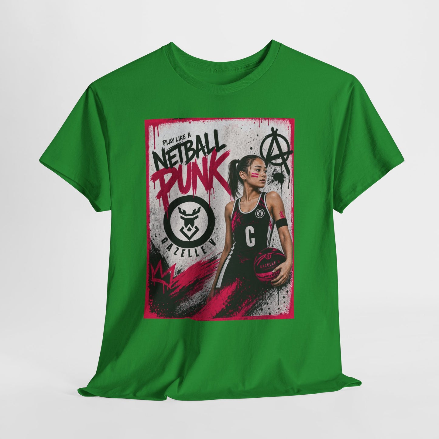 'C Netball Punk' Limited Edition T-Shirt. PERSONALISATION AVAILABLE