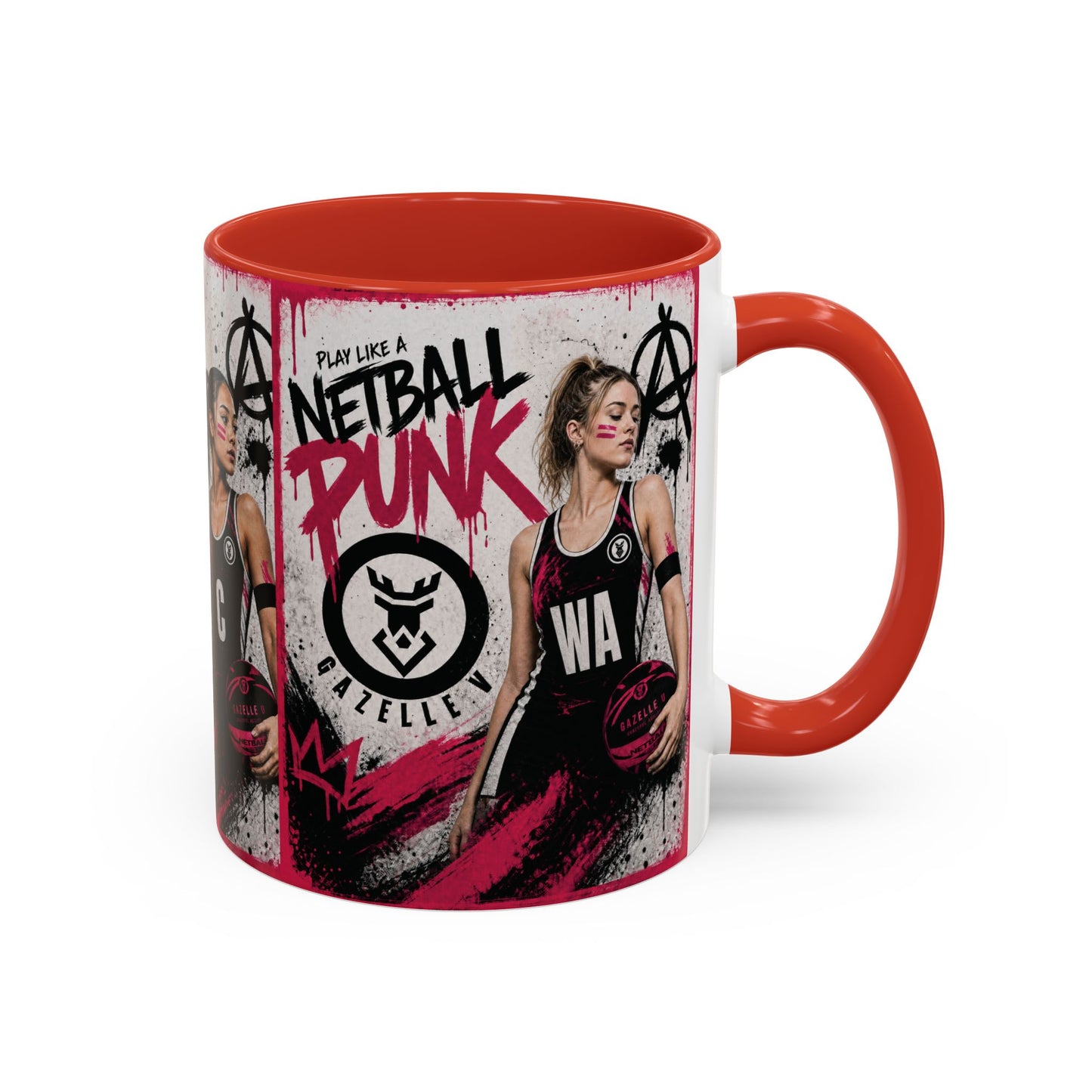 Netball Punk Mid Court (WD/C/WA) Coffee Mug