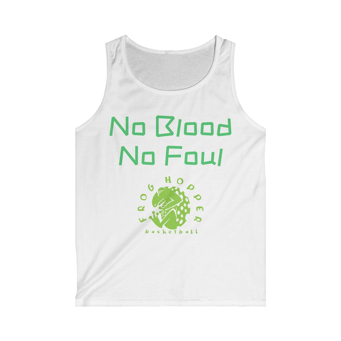 Frog Hopper Basketball 'No Blood No Foul' Tank Top — Men's Athletic Jersey