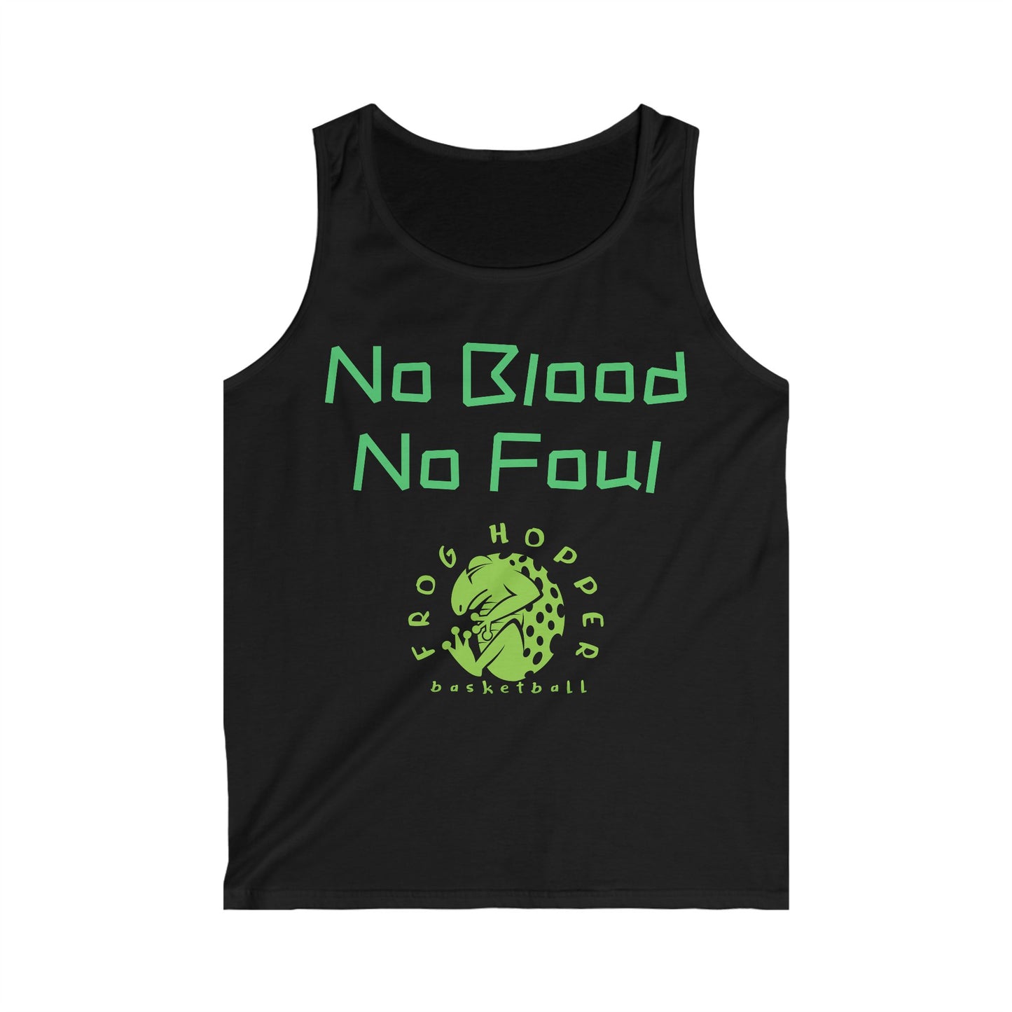 Frog Hopper Basketball 'No Blood No Foul' Tank Top — Men's Athletic Jersey