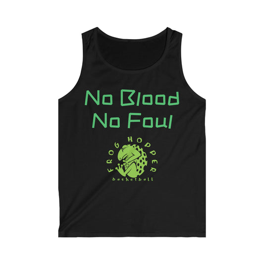 Frog Hopper Basketball 'No Blood No Foul' Tank Top — Men's Athletic Jersey