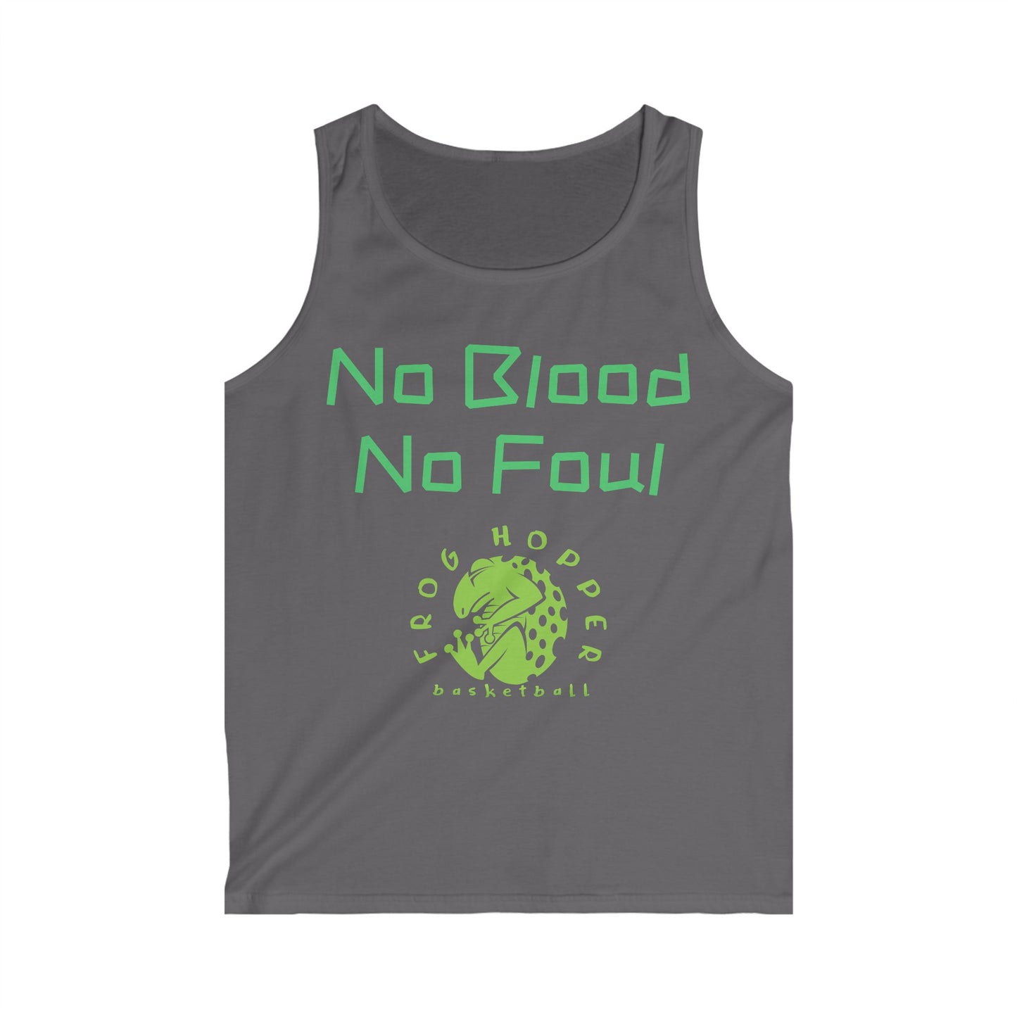 Frog Hopper Basketball 'No Blood No Foul' Tank Top — Men's Athletic Jersey