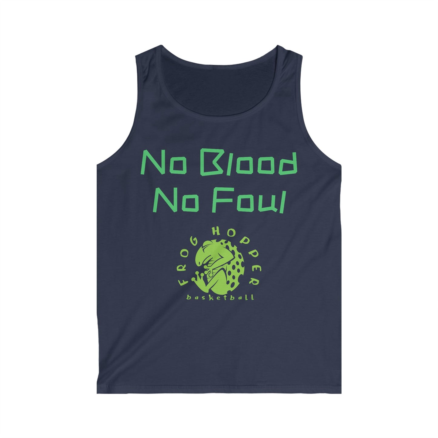 Frog Hopper Basketball 'No Blood No Foul' Tank Top — Men's Athletic Jersey