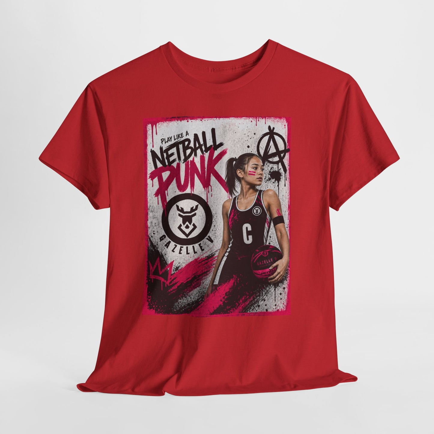 'C Netball Punk' Limited Edition T-Shirt. PERSONALISATION AVAILABLE