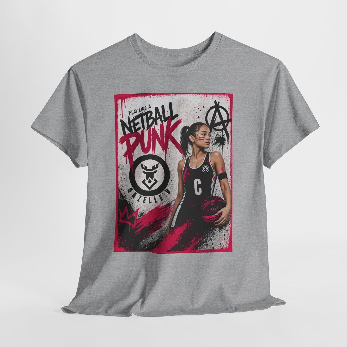 'C Netball Punk' Limited Edition T-Shirt. PERSONALISATION AVAILABLE